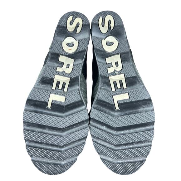 Sorel Women’s Lexie Green Leather Wedge Ankle Boot Size US 8 - Picture 9 of 10